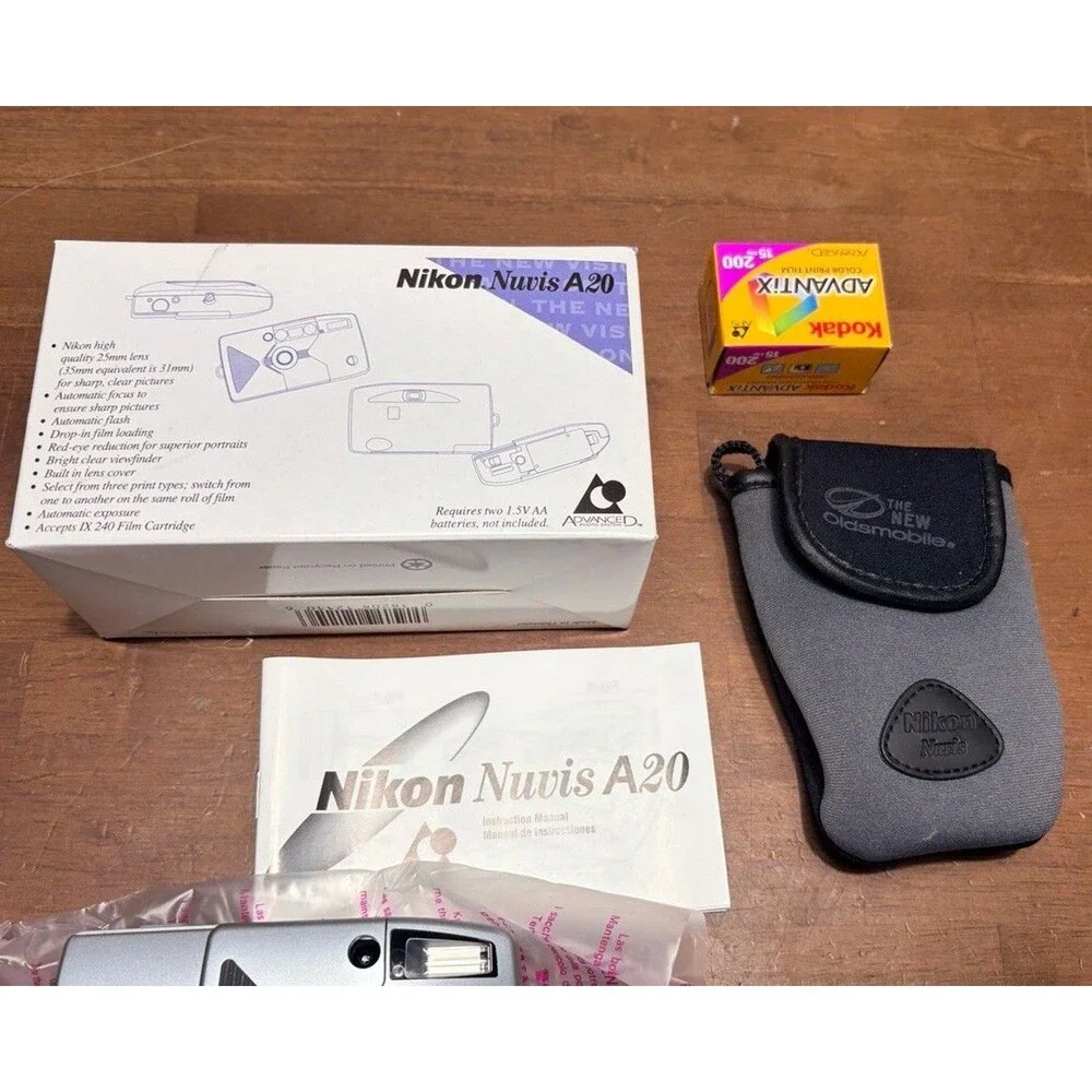 Nikon Nuvis A20 APS Automatic Point & Shoot Film Camera New in Open Box
